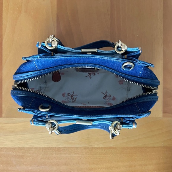 Coach Dreamer 21 Denim Mini Satchel/Crossbody Purse B2547 - Picture 9 of 17